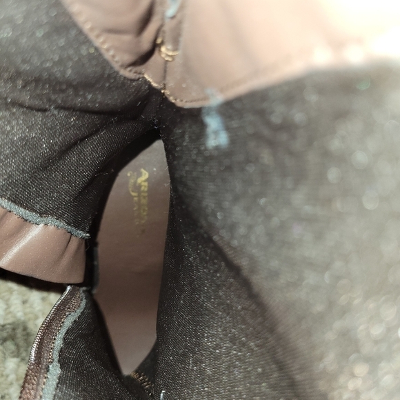 Arizona Jeans women's brown mid-calf heeled side zip boots 7.5 - Picture 7 of 12